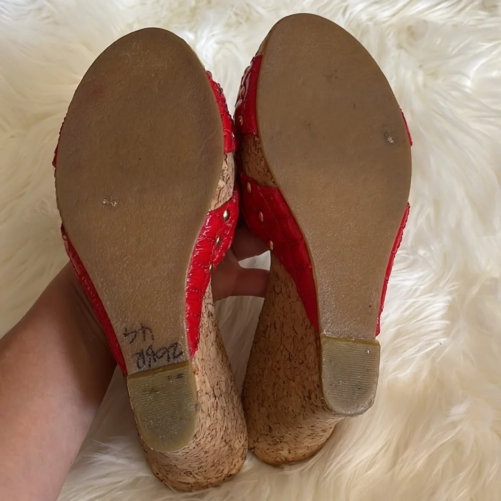 Steve Madden Women’s Wedge Platform Slide Sandals Size 8.5 - Picture 4 of 6